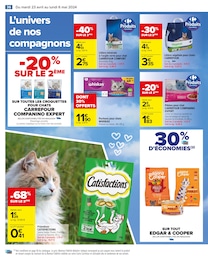 Offre Litière végétale chat dans le catalogue Carrefour du moment à la page 38