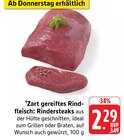 Aktuelle Rindfleisch Angebote bei EDEKA in Heilbronn Aktuelles Rindersteaks Angebot bei EDEKA in Heilbronn ab 2,29 €