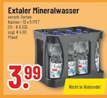 Mineralwasser bei Trinkgut im Prospekt "" für 3,99 €