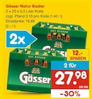 Natur Radler Angebote von Gösser bei Netto Marken-Discount Lippstadt für 27,98 €