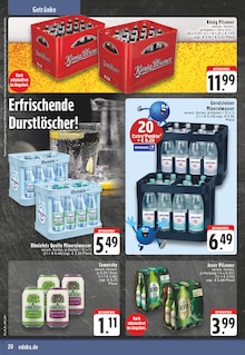 Bier im EDEKA Prospekt "Aktuelle Angebote" mit 28 Seiten (Wesel)
