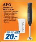 AEG Stabmixer HB4-1-4GG Angebote bei famila Nordost Langenhagen für 20,00 €