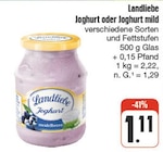 nah und gut Würzburg - Joghurt Angebot im Prospekt Joghurt bei nah und gut im Würzburg Prospekt für 1,11 €