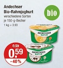 Bio-Rahmjoghurt von Andechser im aktuellen V-Markt Prospekt