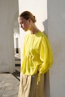 Blouse nouée au dos en coton BIO GOTS dans le catalogue Monoprix Margaret