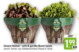 echt & gut Bio Bunte Salate im Angebot bei E center in Rottenburg echt & gut Bio Bunte Salate Angebote von Unsere Heimat bei E center Rottenburg für 1,99 €