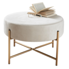 Pouf velours en promo chez B&M Créteil à 29,99 €