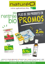 NaturéO Catalogue "Ma rentrée bio", 18 pages, Pontoise, 17/08/2022 - 18/09/2022 NaturéO Catalogue "Ma rentrée bio", 18 pages, Pontoise, 17/08/2022 - 18/09/2022