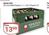 Spaten Hell im Angebot bei GLOBUS in Salzgitter Spaten Hell Angebote von Spaten München bei GLOBUS Salzgitter für 13,99 €