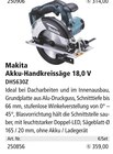 Akku-Handkreissäge 18,0 V DHS630Z von Makita im aktuellen Holz Possling Prospekt