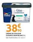 Crème de couleur cuisine & bain blanc - DULUX VALENTINE - Mr.Bricolage à Albi Crème de couleur cuisine & bain blanc - DULUX VALENTINE en promo chez Mr.Bricolage Albi à 38,90 €