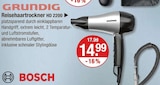 Reisehaartrockner HD 2200 im Angebot bei V-Markt in München Reisehaartrockner HD 2200 Angebote von Grundig bei V-Markt München für 14,99 €