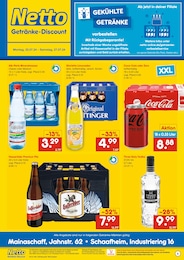 Netto Marken-Discount Prospekt für Aschaffenburg: "Gekühlte Getränke", 2 Seiten, 22.07.2024 - 27.07.2024