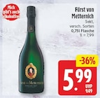 Sekt von Fürst von Metternich für 5,99 € bei EDEKA im Angebot Sekt von Fürst von Metternich im aktuellen EDEKA Prospekt
