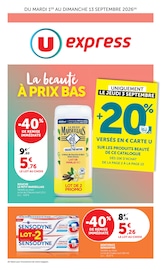 Prospectus Supermarchés U Express en cours à Chevreuse et alentours, "U Express", 32 pages, 01/09/2026 - 13/09/2026 Catalogue Supermarchés U Express en cours à Chevreuse et alentours, "U Express", 32 pages, 01/09/2026 - 13/09/2026