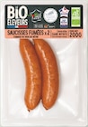 Saucisses fumées bio - LE BIO DES ÉLEVEURS - Intermarché Hyper Saucisses fumées bio - LE BIO DES ÉLEVEURS à 2,69 € dans le catalogue Intermarché Hyper