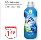 Weichspüler Angebote von Sofin bei GLOBUS Castrop-Rauxel für 1,49 €