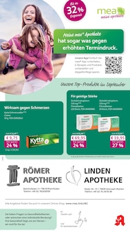 mea - meine apotheke Prospekt der KW 38 "Unsere September-Angebote" Aktueller mea - meine apotheke Prospekt "Unsere September-Angebote" Seite 1 von 4 Seiten