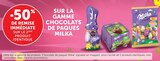 -50% de remise immédiate sur le 2ème produit identique sur la gamme chocolats de paques Milka - Milka en promo chez U Express Reims
