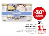 Riz au lait - La Fermière en promo chez Super U Riz au lait - La Fermière dans le catalogue Super U