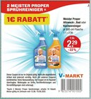 Reinigungsmittel im V-Markt Prospekt Allzweckreiniger von Meister Proper im aktuellen V-Markt Prospekt für 2,29 €