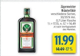 Kräuterlikör im Angebot bei diska in Erlangen Kräuterlikör Angebote von Jägermeister bei diska Erlangen für 11,99 €
