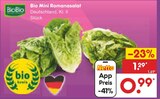 Bio Mini Romanasalat Angebote von BioBio bei Netto Marken-Discount Leverkusen für 0,99 €