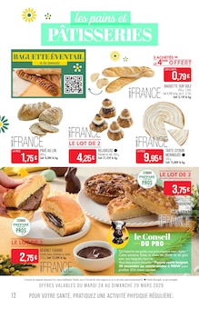 Promotion Lait dans le prospectus Supermarchés Match, valable du 24/03/2026 au 05/04/2026 Promo Lait dans le catalogue Supermarchés Match du moment à la page 12