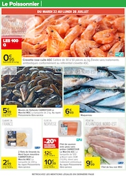 Prix et réduction Crevettes cuites dans le prospectus Carrefour en cours Offre Crevettes cuites dans le catalogue Carrefour du moment à la page 17