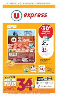 Catalogue U Express à Beaucourt cette semaine, valable du 25/08/2026 au 06/09/2026 Prospectus U Express à Beaucourt, "U Express", 12 pages de promos valables du 25/08/2026 au 06/09/2026