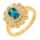 Bague en laiton doré et oxydes de zirconium à Le Manège à Bijoux dans Grigny