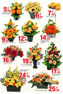 Catalogue de la semaine "TOUSSAINT nos prix en fleurs !" avec 2 pages, valide du 30/09/2026 au 11/10/2026 pour Marvejols et alentours Prospectus de la semaine "TOUSSAINT nos prix en fleurs !" avec 2 pages, valide du 30/09/2026 au 11/10/2026 pour Marvejols et alentours