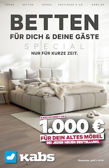 Kabs Prospekt Betten für dich und deine Gäste mit 14 Seiten