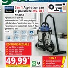 3 en 1 aspirateur eau et poussière env. 20 l nts20se - SCHEPPACH - Norma à Saint-Max 3 en 1 aspirateur eau et poussière env. 20 l nts20se - SCHEPPACH en promo chez Norma Saint-Max à 49,99 €