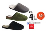 Mule plate homme - TISSAIA en promo chez E.Leclerc Le Havre à 4,86 €