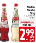 Sirup Himbeere von Mautner Markhof im aktuellen EDEKA Prospekt für 2,99 €