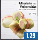 Kohlrouladen oder Wirsingrouladen nach Hausfrauen-Art bei EDEKA im Aßlar Prospekt für 1,29 €