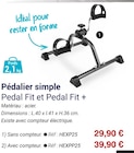 Pédalier simple - Technicien de Santé à Bagnolet Pédalier simple en promo chez Technicien de Santé Bagnolet à 29,90 €
