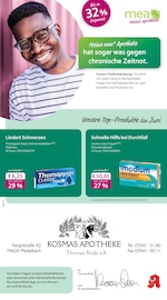 mea - meine apotheke Apotheke Prospekt der aktuellen Woche mit 4 Seiten, gültig von 01.06.2025 bis 30.06.2025, in Bretzfeld und Umgebung Aktueller mea - meine apotheke Apotheke Prospekt in Bretzfeld und Umgebung, "Unsere Juni-Angebote" mit 4 Seiten, 01.06.2025 - 30.06.2025