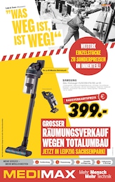 MEDIMAX Prospekt für Leipzig mit 13 Seiten MEDIMAX Prospekt für Leipzig: "WAS WEG IST, IST WEG!", 13 Seiten, 02.05.2025 - 09.05.2025