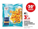 Anneaux de calamars panés surgelés - Costa en promo chez Super U Rezé à 3,14 €