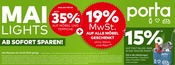 Aktueller porta Möbel Möbel & Einrichtung Prospekt in Hassel und Umgebung, "MAILIGHTS" mit 1 Seite, 19.05.2025 - 24.05.2025