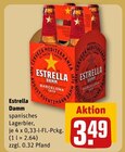 spanisches Lagerbier im Angebot bei REWE in Düren spanisches Lagerbier Angebote von Estrella Damm bei REWE Düren für 3,49 €