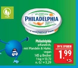 pflanzlich, mit Mandeln & Hafer, vegan im Angebot bei Marktkauf in Nürnberg pflanzlich, mit Mandeln & Hafer, vegan Angebote von Philadelphia bei Marktkauf Nürnberg für 1,99 €