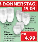 Caffè Latte Gläser im Angebot bei Kaufland in Heidenheim Caffè Latte Gläser Angebote bei Kaufland Heidenheim für 4,99 €