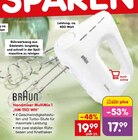 Handmixer MultiMix 1 HM 1110 WH im Angebot bei Netto Marken-Discount in Hof Handmixer MultiMix 1 HM 1110 WH Angebote von Braun bei Netto Marken-Discount Hof für 17,99 €