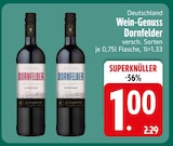 Dornfelder Rotwein im Angebot bei EDEKA in Heidenheim Dornfelder Rotwein Angebote bei EDEKA Heidenheim für 1,00 €