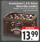 Naturtrübes Landbier Angebote von Grevensteiner C. & A. Veltins bei EDEKA Coesfeld für 13,99 €