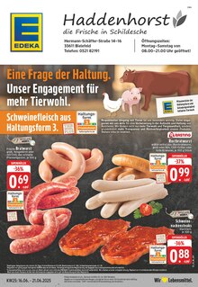 EDEKA Prospekt der Woche "Aktuelle Angebote" Seite 1, 16.06.2025 bis 21.06.2025 für Bielefeld Aktueller EDEKA Prospekt "Aktuelle Angebote" Seite 1 von 24 Seiten für Bielefeld