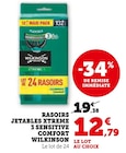 Rasoirs jetables Xtreme 3 Sensitive Comfort - Wilkinson en promo chez Super U Rasoirs jetables Xtreme 3 Sensitive Comfort - Wilkinson dans le catalogue Super U
